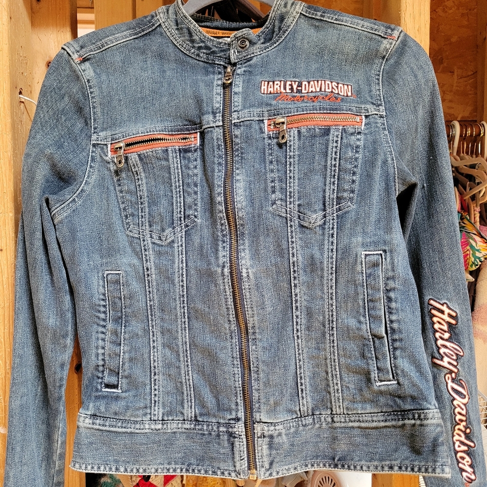 Harley-Davidson Vintage Women's Denim Jean Jacket